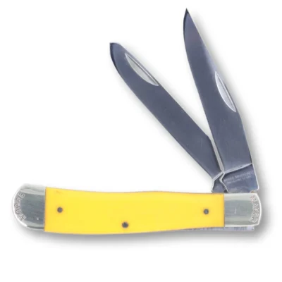 Yellow Delrin Trapper Knife – 4-1/8"